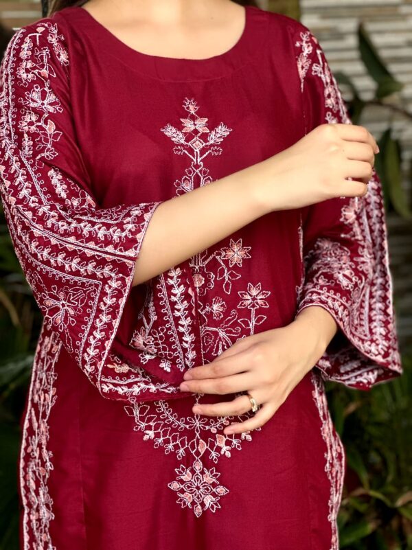 Premium Lilen Embroidery 2pc - Image 7