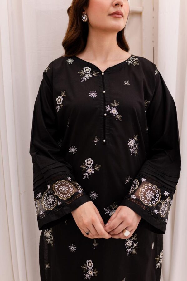 Black Embroidery Suit 2pc - Image 2