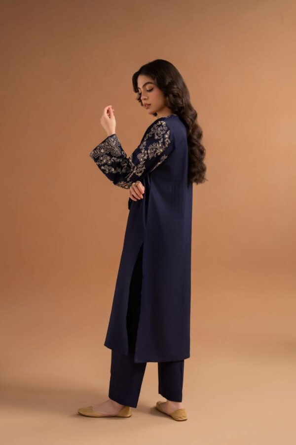 Dark Blue Embroidery 2pc - Image 3