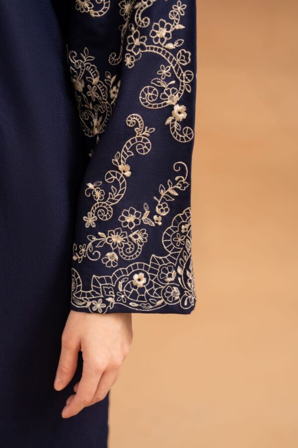 Dark Blue Embroidery 2pc - Image 2